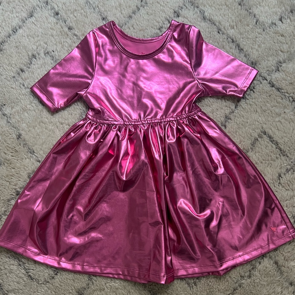 Pink Chicken Metallic Pink Dress